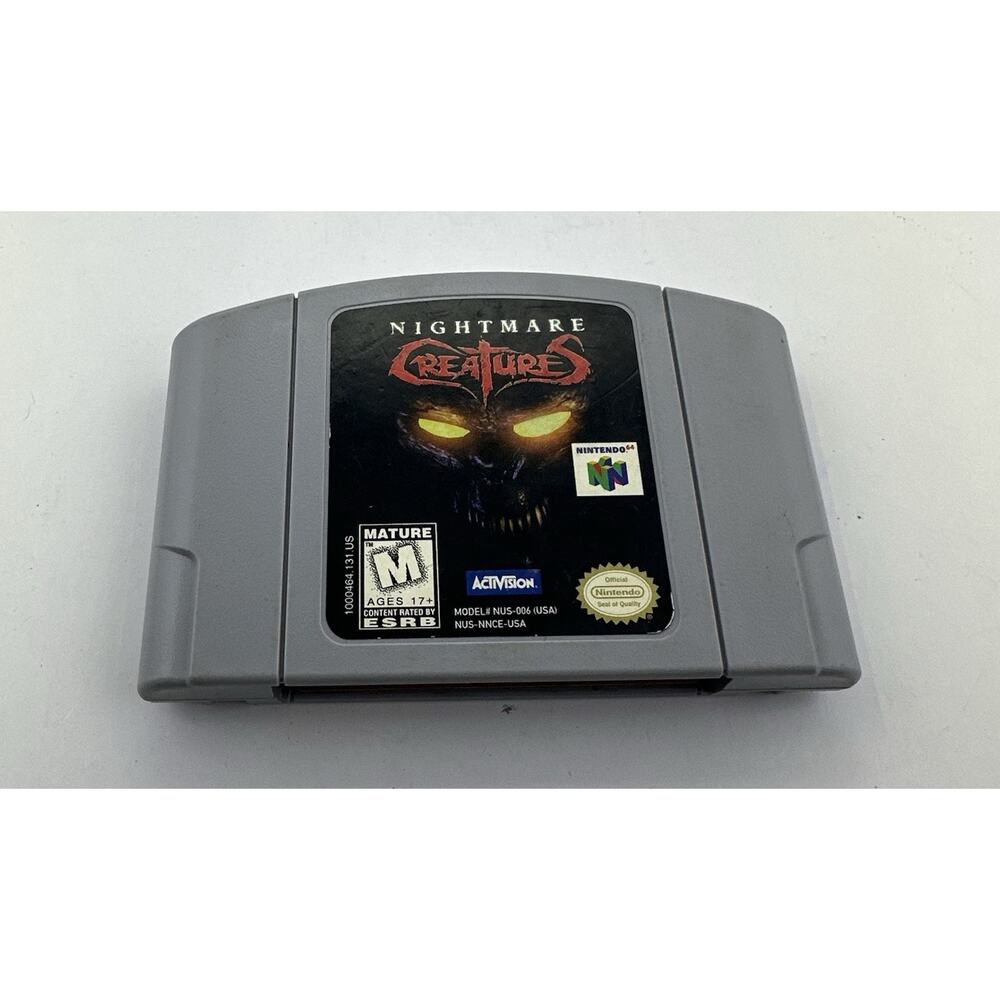 Nightmare Creatures Nintendo 64 N64, 1998 Authentic Tests Vintage Retro Gaming